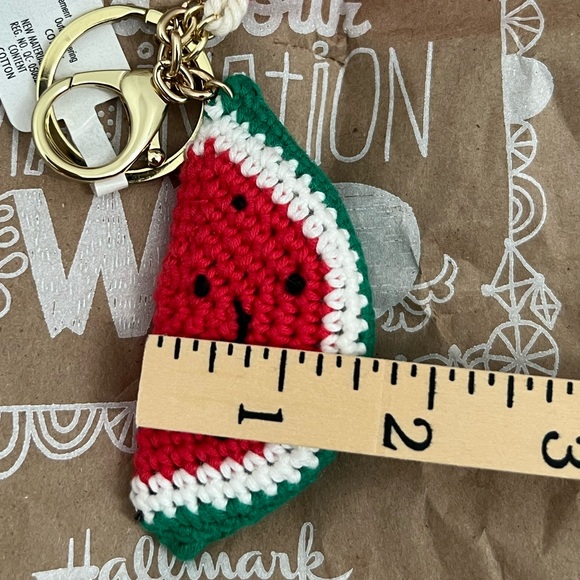 Crocheted Watermelon Keychain Tag w/Tassel from Hallmark - NWT - Picture 6 of 10